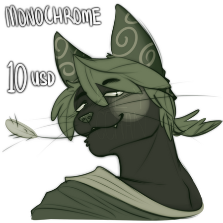 monochrome hs: 10 USD